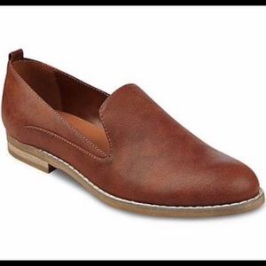 Faux leather loafer